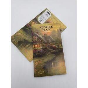 Thomas Kinkade Pocket Address Book - "A Quiet Evening" Design